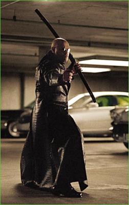 Morpheus getting ready for a fight